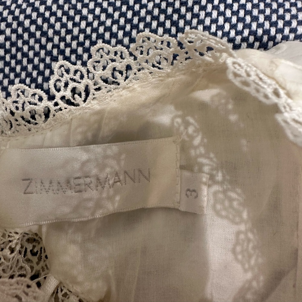 ZIMMERMANN Mercer Flutter Dress White - Picture 3 of 10